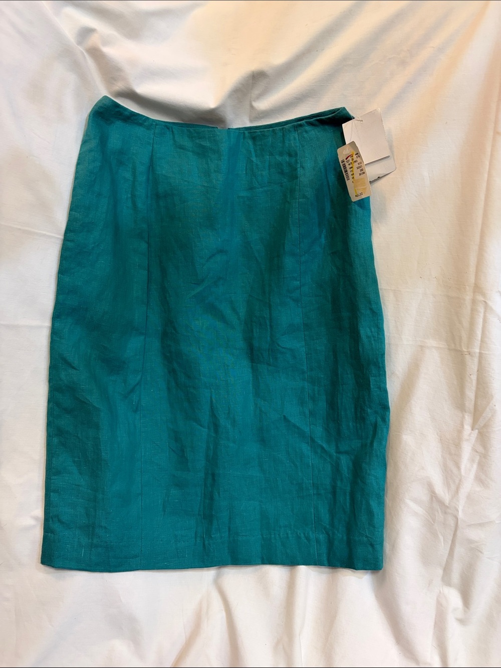 Courtenay Teal Pencil Skirt - Tailored High Waist